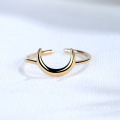 Heart Shaped Metal Silver Gold Ring Jewelry